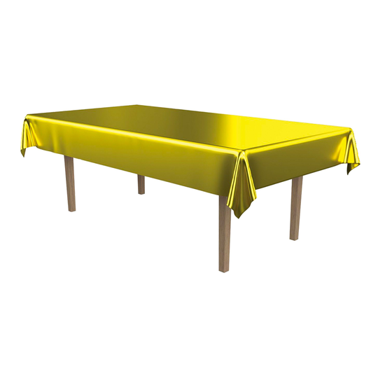 Bordsduk i Plast Guld Metallic