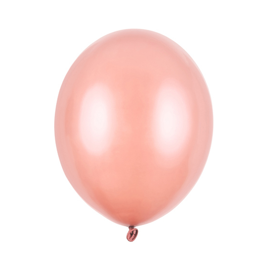 Ballonger - Metallic - Roséguld - 100-pack