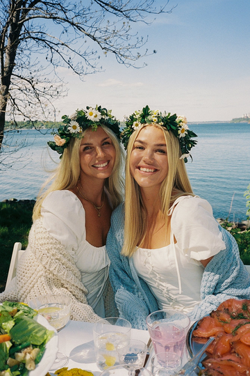 NA-KD Boho Miniklänning med spets fram - Offwhite