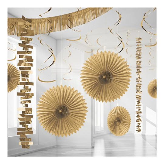 Dekorationskit Guld - 18-pack