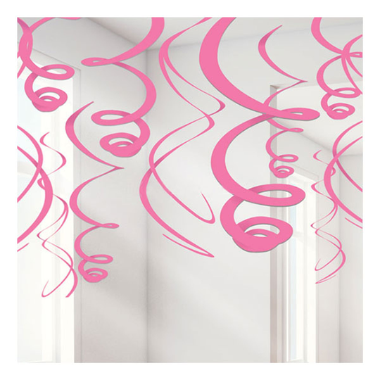 Swirls Rosa Hängande Dekoration