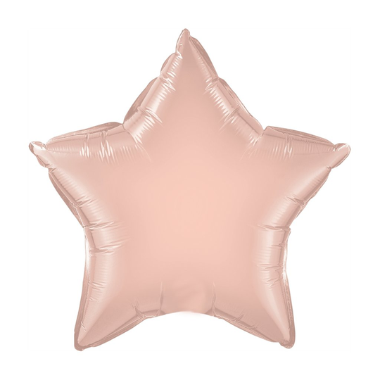 Folieballong - Stjärna - Roséguld