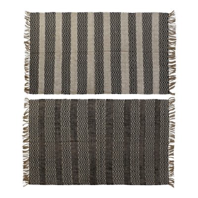 Matta DKD Home Decor Jute Bomull Boho (2 pcs) (120 x 180 x 1 cm)