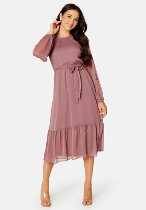 Happy Holly Henrika Midi Dress Dusty pink 32/34