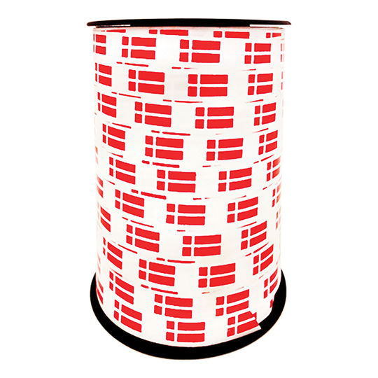 Presentsnöre Danska Flaggan - 10 mm x 50 m
