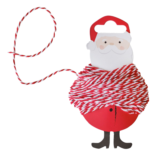 Santa Presentsnöre Röd/Vit Randig