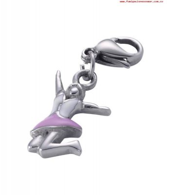 Dampärlor Time Force HM015C Rosa Silvrig (1,5 cm)