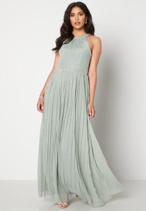 Moments New York Linnea Pleated Gown Jade-green 42