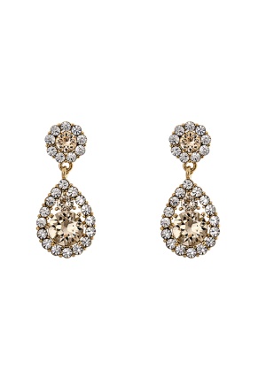 LILY AND ROSE Petite Sofia Earring Light Silk/Gold One size