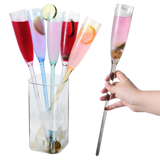 Champagneglas utan Fot - 6-pack