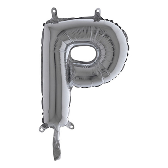 Bokstavsballong Mini Silver - Bokstav P