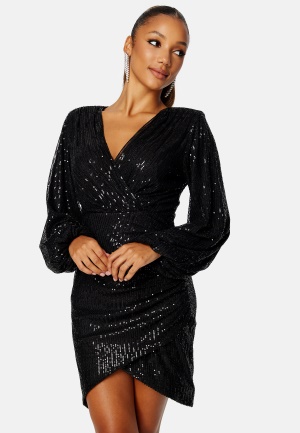 BUBBLEROOM Leija Sparkling Dress Black S