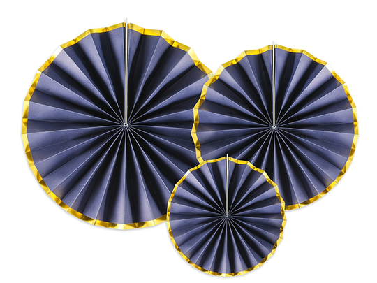 Pin Wheels - 3-pack - Marin/Guld