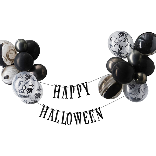 Ballonggirlang Happy Halloween Fladdermöss
