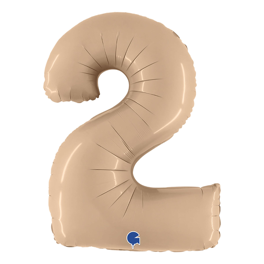 Sifferballong Satin Nude - Siffra 2