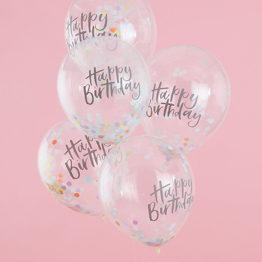 Konfettiballonger - Pastel party