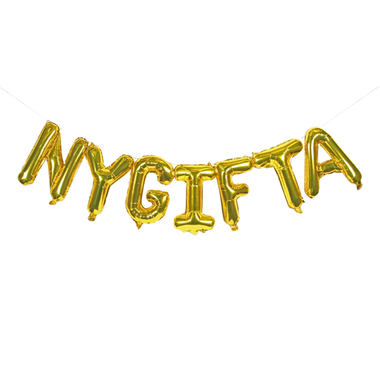 Ballonggirlang Nygifta Guld