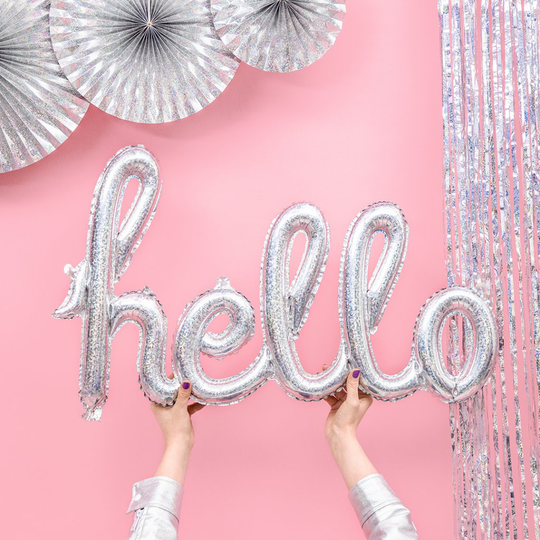 Folieballong - Hello - Holographic