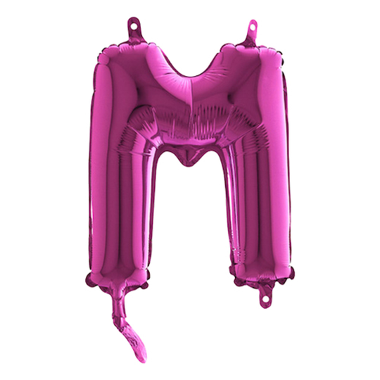 Bokstavsballong Mini Rosa - Bokstav M