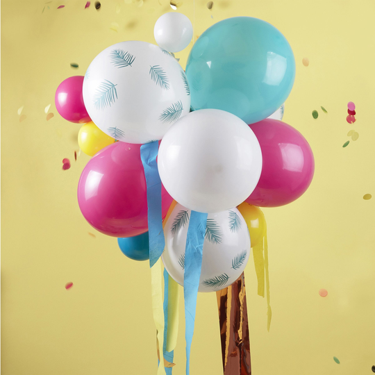 Ballongbukett Multi med Streamers