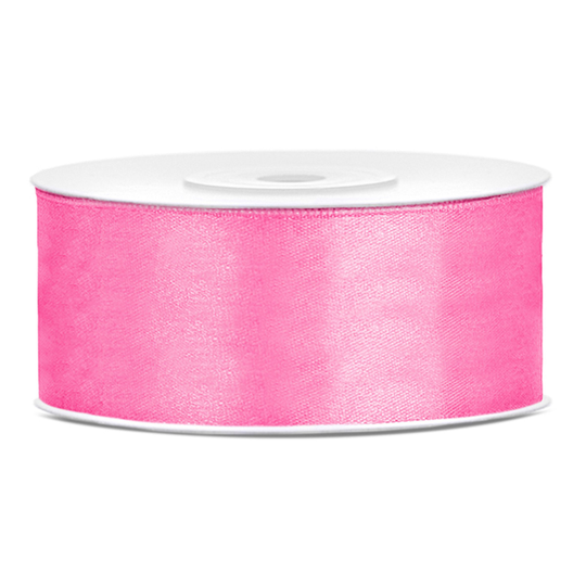 Satinband Rosa - 25 mm x 25 m