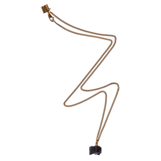 Halsband the raw one tourmaline guld