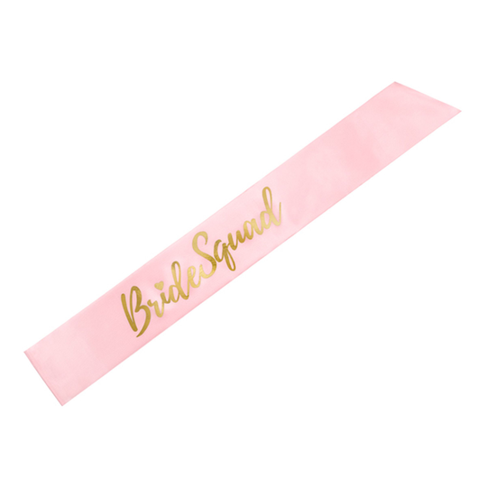 Ordensband Bride Squad Rosa/Guld