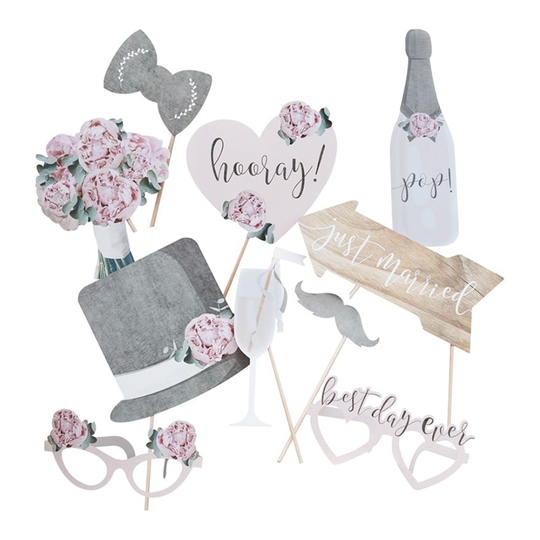 Foto Props Bröllop Rustik - 10-pack