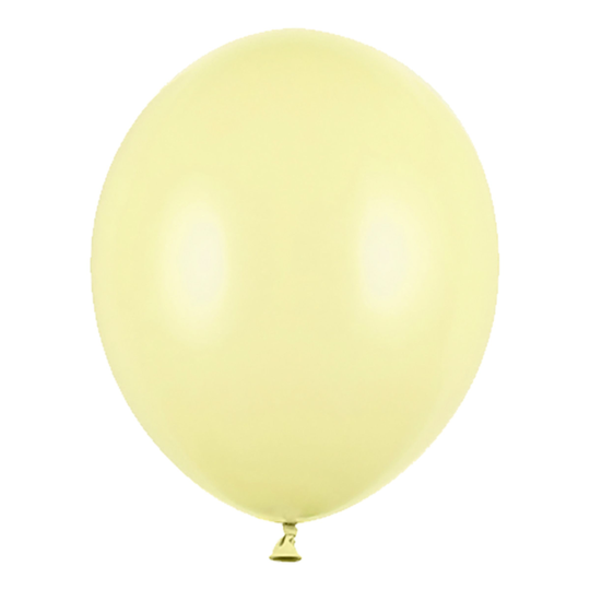 Miniballonger Extra Starka Ljusgul Pastell - 100-pack