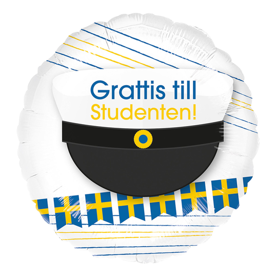 Folieballong Grattis till Studenten!