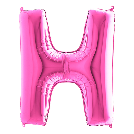 Bokstavsballong Rosa - Bokstav H