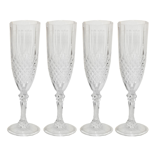 Champagneglas i Hårdplast - 4-pack