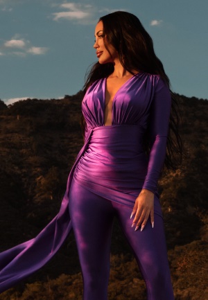 BUBBLEROOM High thigh Dress Purple L