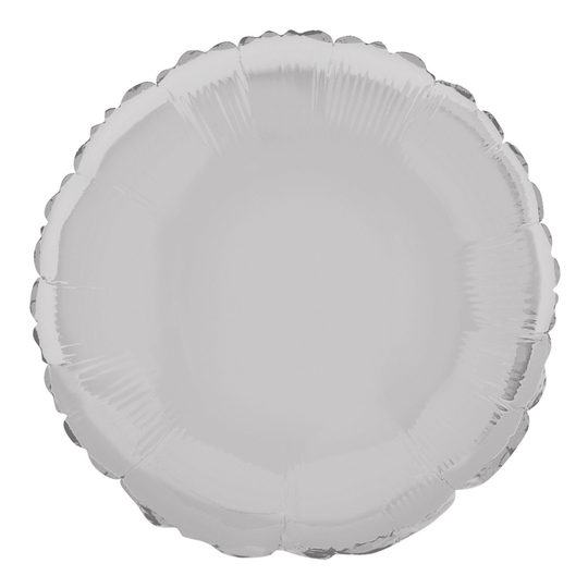 Folieballong Rund Silver