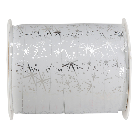Presentsnöre Fireworks Vit/Silver - 1-pack