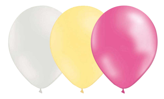 Ballonger - Vit/Ivory/Rosa