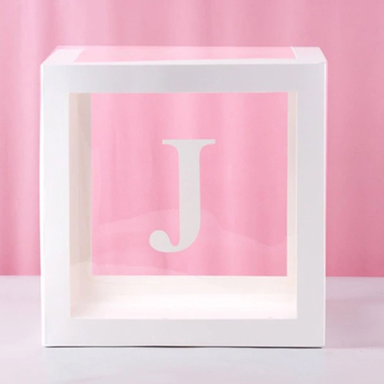 Ballongbox med Bokstav - Bokstav J