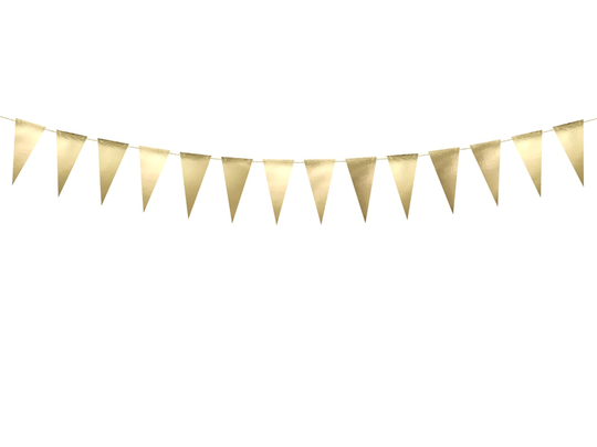 Liten vimpel - Metallic - Guld