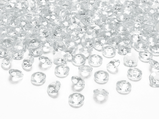 Diamantkonfetti - 12 mm - Clear