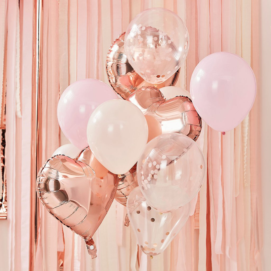Ballongbukett - Mix it Up - Blush/Roséguld