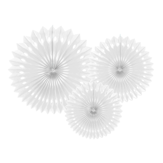Pappersfjädrar Vita - 3-pack