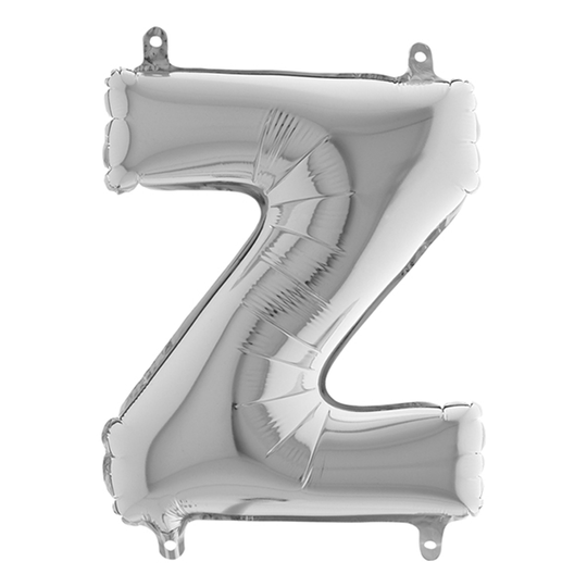 Bokstavsballong Mini Silver - Bokstav Z