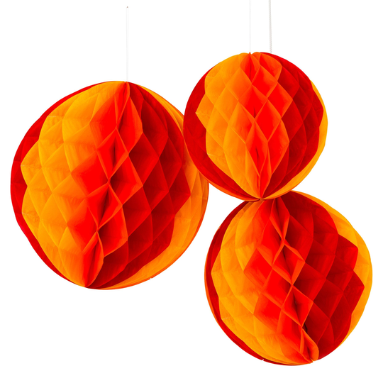 Honeycomb Orange Ombre - 3-pack