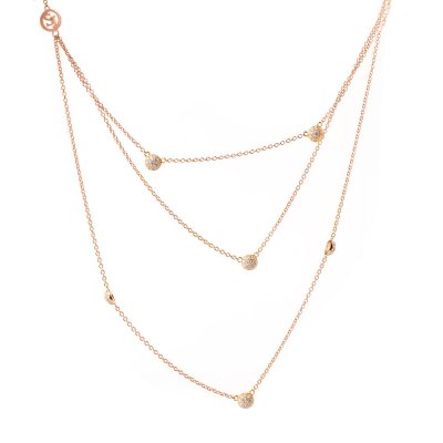 Damhalsband Sif Jakobs C1050-3-CZ-RG (25 cm)
