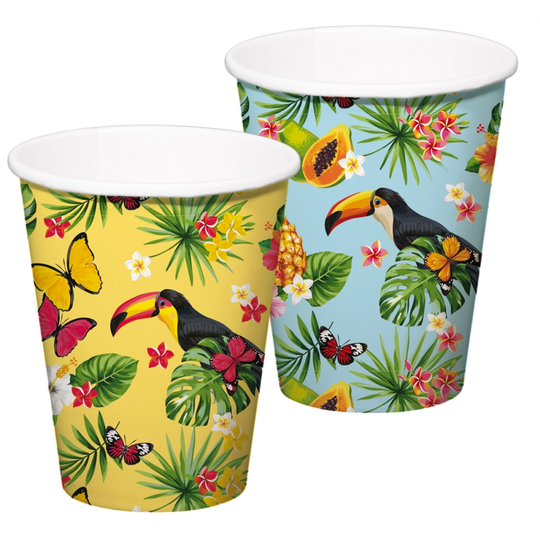 Pappersmuggar Tropiska Tukan - 8-pack