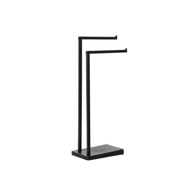 Handdukshängare golvmodell DKD Home Decor Svart Cement Plast (30 x 20 x 79 cm)