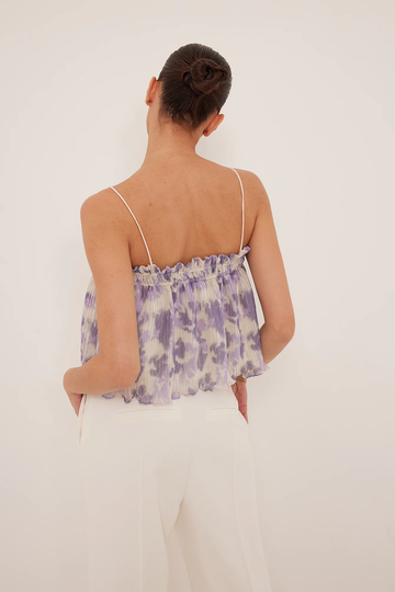 NA-KD Boho Linne med plisserade band - Multicolor