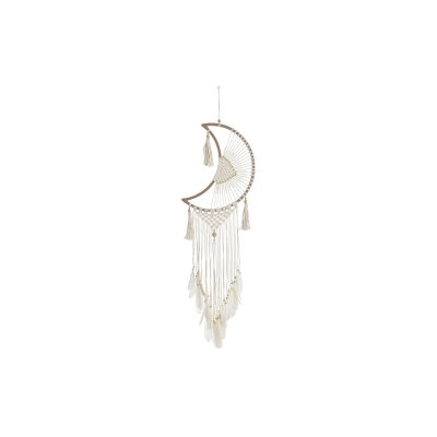 Hängdekoration DKD Home Decor Trä Bomull Måne Boho (30 x 1 x 120 cm)
