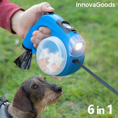 Utdragbart hundkoppel 6-i-1 Compet InnovaGoods
