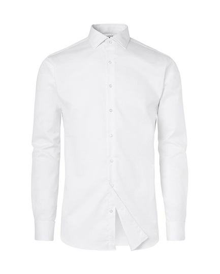 Skjorta grand twill slim fit vit